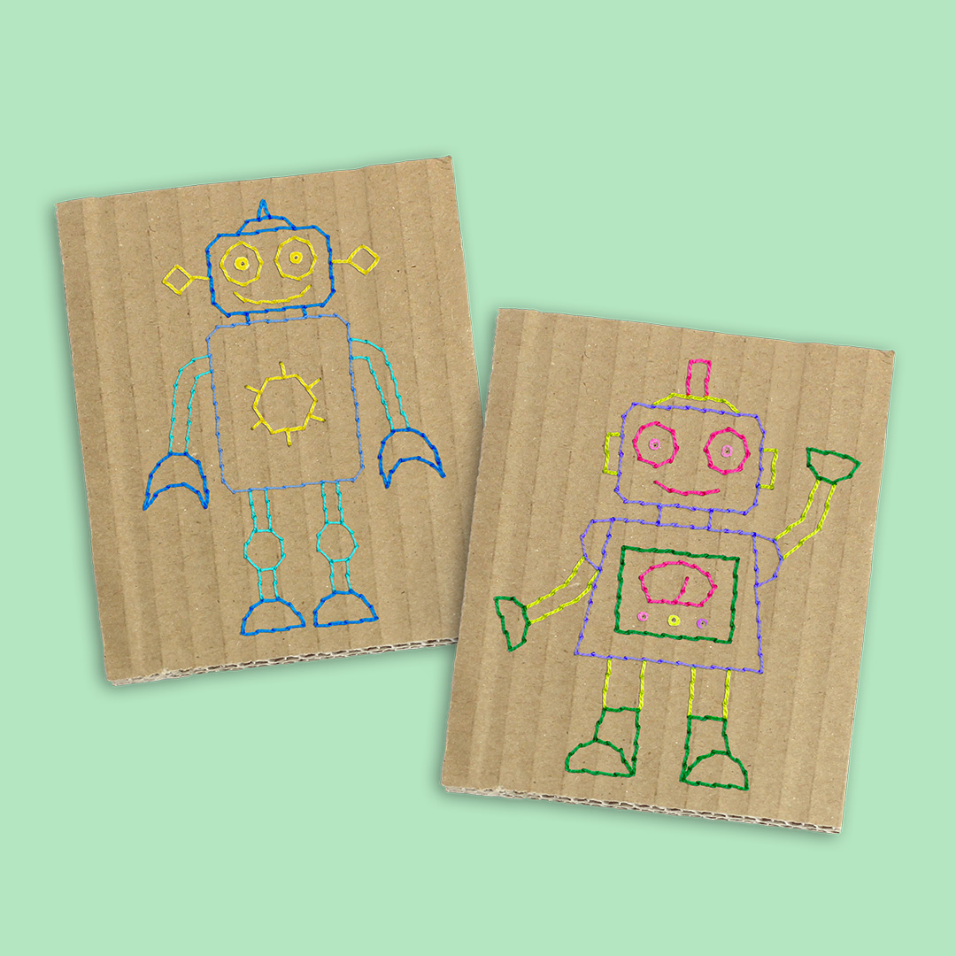 Embroidery Patterns - Robots