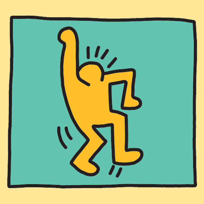 How to draw a Keith Haring Hip-Hopper
