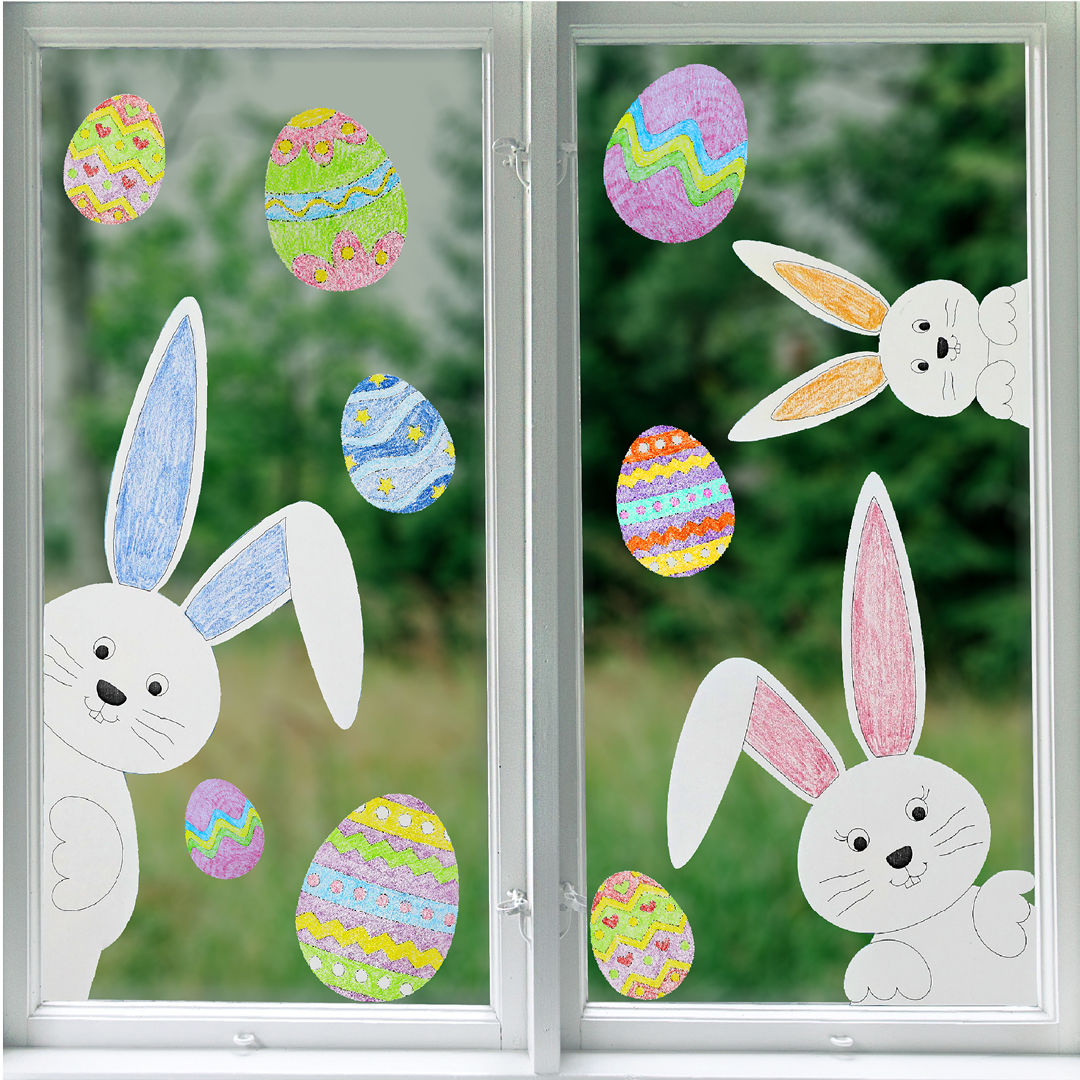 How to Make an Easter Window Display 