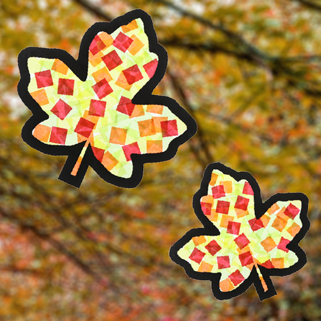 Leafy Learning Fun: DIY Fall Leaves Sun Catcher Craft for Kids!
